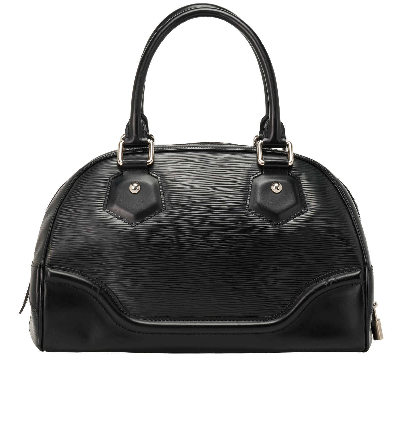 Bowling Montaigne PM, &pound;395, Handbags, Black, Leather, Back view